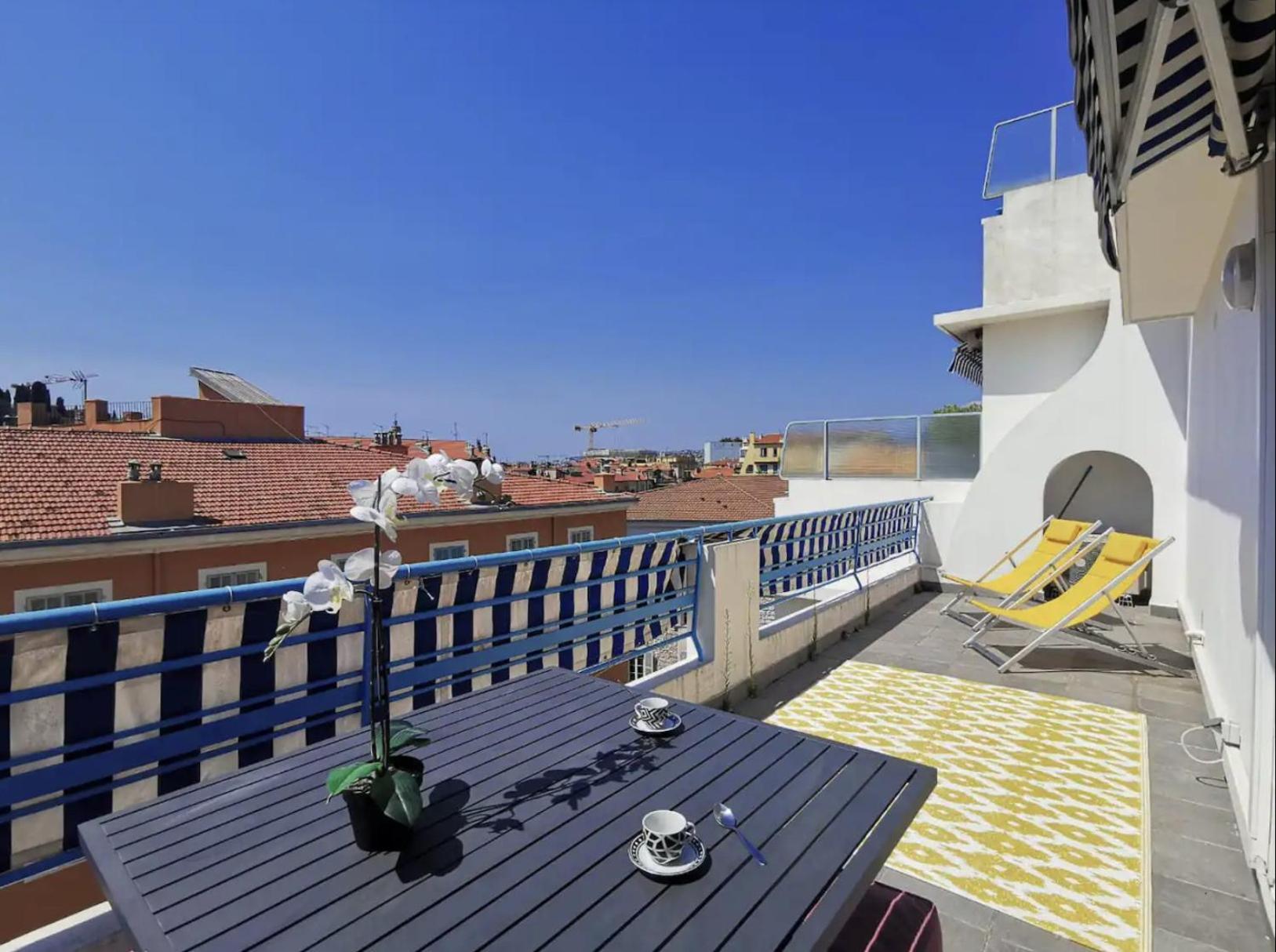 5 Papon - Dernier Etage - Terrasse A Ciel Ouvert - Garibaldi Apartment Nizza